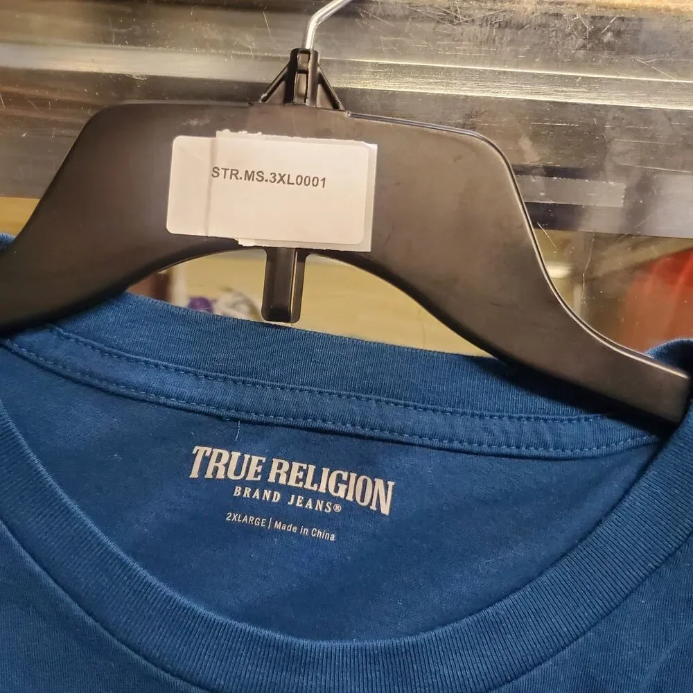 True Religion Men's Horseshoe Logo Crewneck Size 2XL